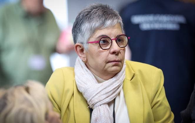 Victim Crocefissa Fifa Ricotta pictured at the trial of P. and A. Falzone, at the Court of Appeal of Mons, on Wednesday 13 May 2026. The trial of the two men concerns the 2022 tragedy in Strepy-Bracquegnies, where a car plowed into a carnival parade around 5:00. Six people died at the scene, and a seventh months later in the hospital. P. Falzone is charged with seven murder and 81 attempted murder. A. Falzone with failure to render aid to a person in danger. Today the court continues to hear the victims.  VIRGINIExLEFOUR 173674946
