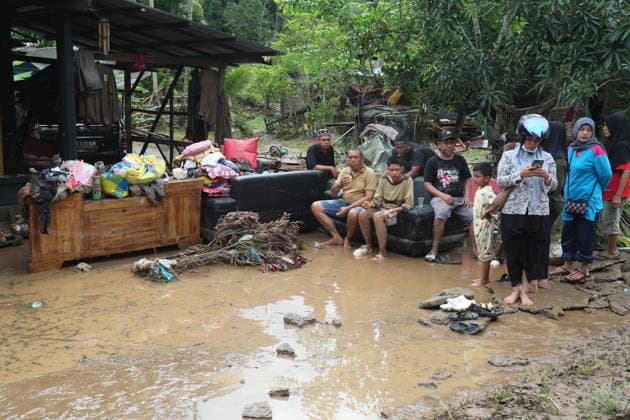 Aftermath of flood in Sumatra TANAH DATAR, INDONESIA - MAY 13: A view of the destruction among the wooden debris affected by floods in Tanah Datar, West Sumatera Province, Indonesia on May 13, 2026. The structures affected by the floods include residential homes, vehicle, irrigation dam, two village bridge, subdistrict roads, and the rice field. Adi Prima Anadolu Tanah Datar Indonesia. Editorial use only. Please get in touch for any other usage.  Copyright: x2026xAnadoluxAdixPrimax