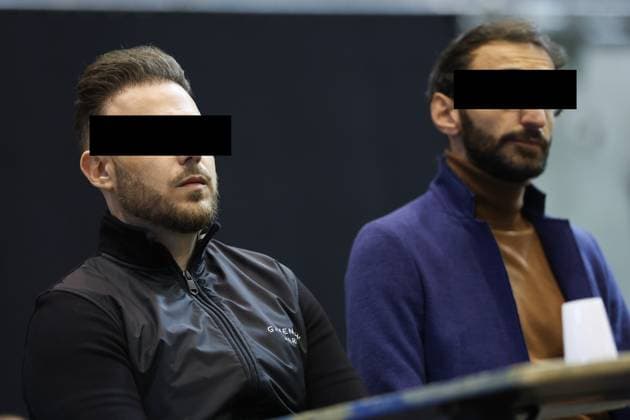 Accused Paolo Falzone and Antonino Falzone pictured during and the trial of P. and A. Falzone, at the Court of Appeal of Mons, on Wednesday 13 May 2026. The trial of the two men concerns the 2022 tragedy in Strepy-Bracquegnies, where a car plowed into a carnival parade around 5:00. Six people died at the scene, and a seventh months later in the hospital. P. Falzone is charged with seven murder and 81 attempted murder. A. Falzone with failure to render aid to a person in danger. Today the court continues to hear the victims.  VIRGINIExLEFOUR 173675282
