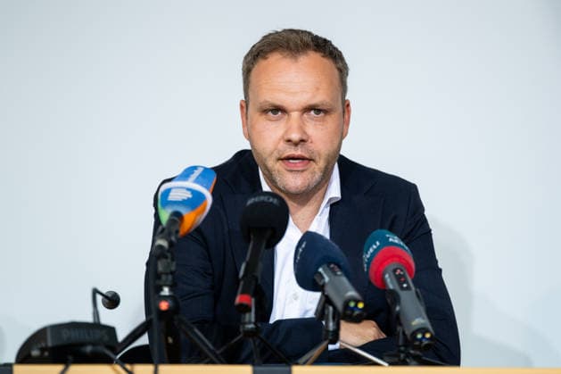 STATE PRESS CONFERENCE THURINGIA 13 05 2026 Erfurt The deputy leader of the AfD parliamentary group in the Thuringian state parliament, Daniel Haseloff AfD , at the state press conference in Thuringia on May 13, 2026