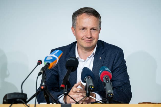 STATE PRESS CONFERENCE THURINGIA 13 05 2026 Erfurt The Chairman of the CDU parliamentary group in the Thuringian state parliament, Andreas Bühl CDU , at the state press conference in Thuringia on May 13, 2026