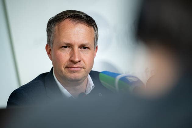 STATE PRESS CONFERENCE THURINGIA 13 05 2026 Erfurt The Chairman of the CDU parliamentary group in the Thuringian state parliament, Andreas Bühl CDU , at the state press conference in Thuringia on May 13, 2026