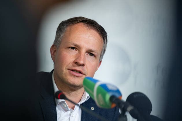 STATE PRESS CONFERENCE THURINGIA 13 05 2026 Erfurt The Chairman of the CDU parliamentary group in the Thuringian state parliament, Andreas Bühl CDU , at the state press conference in Thuringia on May 13, 2026