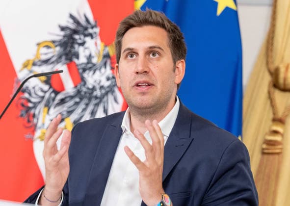 20260513 Pressefoyer nach dem Ministerrat der Bundesregierung WIEN, OESTERREICH - MAI 13: Staatssekretaer im Bundeskanzleramt Alexander Proell (OeVP) beim Pressefoyer - nach dem Ministerrat der Bundesregierung im Bundesdenkmalamt am 13. Mai 2026 in Wien, Oesterreich. 260513_SEPA_10_019 Copyright: xMichaelxIndrax SEPAxMedia