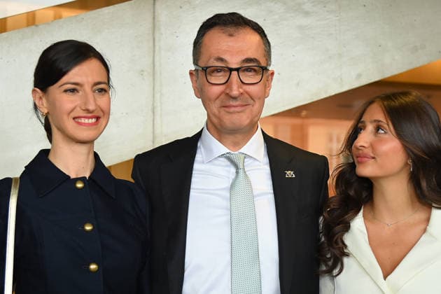 Cem OEZDEMIR State Premier of Baden Wuerttemberg Wife Flavia ZAKA,re Stepdaughter Mia State Premier election in Baden Wuerttemberg on 13 05 2026 in the state parliament in Stuttgart