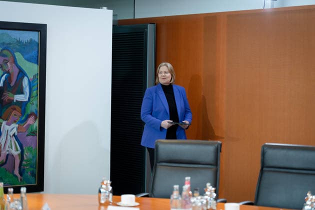 Cabinet meeting, Federal Government, Kick-off Kick-off, Cabinet meeting, Federal Government, Bärbel Bas, Federal Minister, Labor, Social Affairs Berlin Berlin GER