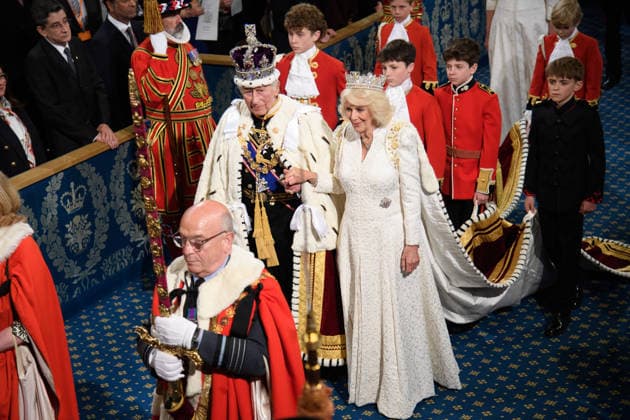 State Opening Of Parliament At Houses Of Parliament, London, England - Wednesday 13 May 2026 King Charles III and Queen Camilla walk through Royal Gallery for the State Opening of Parliament at Houses Of Parliament, London, England, UK on Wednesday 13 May, 2026., Credit:Justin Ng Avalon UK, England, London, Houses Of Parliament Copyright: xJustinxNgx xAvalonx 1098555242