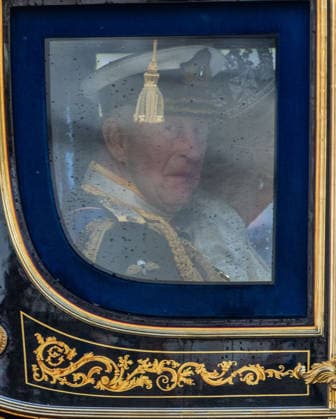 May 13, 2026, London, England, United Kingdom: King CHARLES III is seen in royal carriage in Whitehall as he opens British parliament reading his governmentÃ¢â‚¬â ¢s programme. London United Kingdom - ZUMAs262 20260513_zip_s262_004 Copyright: xTayfunxSalcix