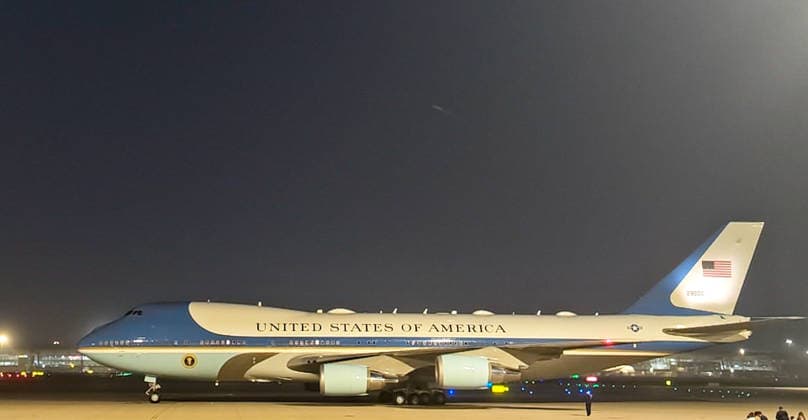 (260513) -- BEIJING, May 13, 2026 -- U.S. President Donald Trump arrives in Beijing on May 13, 2026, for a state visit to China. At the invitation of Chinese President Xi Jinping, Trump is visiting China from May 13 to 15. ) CHINA-BEIJING-U.S.-TRUMP-ARRIVAL (CN) CaixYang 
