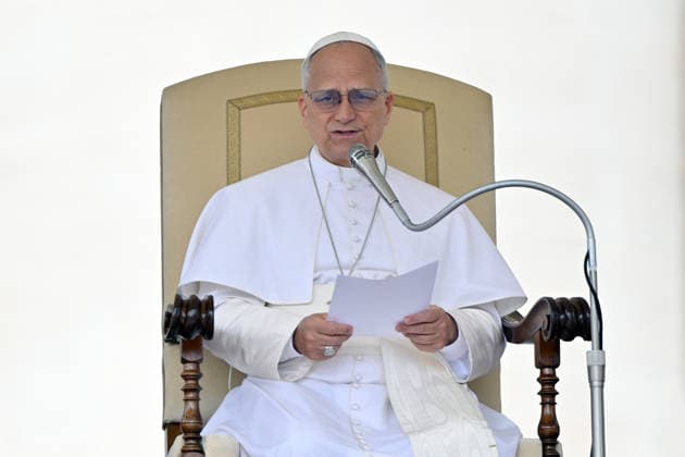 ITALY - POPE LEO XIV DURING THE WEEKLY GENERAL AUDIENCE AT ST PETER S SQAUTE IN THE VATICAN - 2026 5 13 Italy, Rome, Vatican, 2026 5 13 .Pope Leo XIV a during the weekly general audience at St Peter s Square in The Vatican EDITORIAL USE ONLY - NO BOOKS Copyright: xALESSIAxGIULIANIx