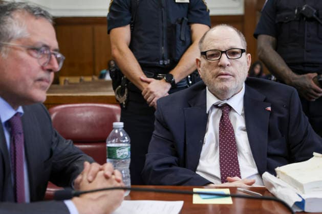 Former Hollywood film producer Harvey Weinstein appears in Manhattan Supreme Court for his retrial on Wednesday, May 13, 2026 in New York City. Weinstein appeared in court for a retrial that began on 14 April on a third-degree rape charge involving Jessica Mann. Pool  NYX20260513901 SARAHxYENESEL