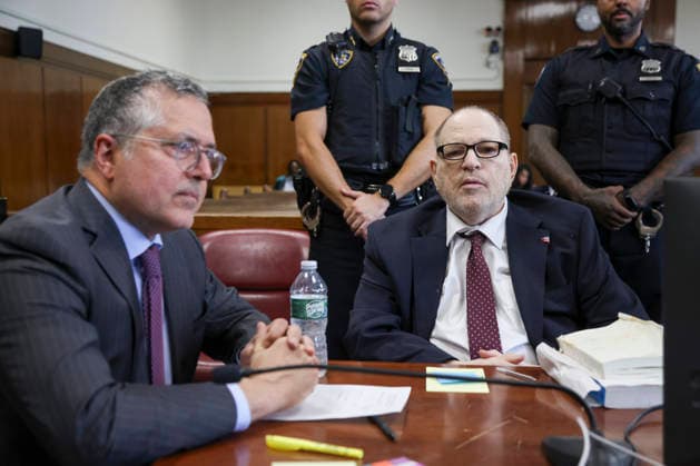 Former Hollywood film producer Harvey Weinstein appears in Manhattan Supreme Court for his retrial on Wednesday, May 13, 2026 in New York City. Weinstein appeared in court for a retrial that began on 14 April on a third-degree rape charge involving Jessica Mann. Pool  NYX20260513902 SARAHxYENESEL