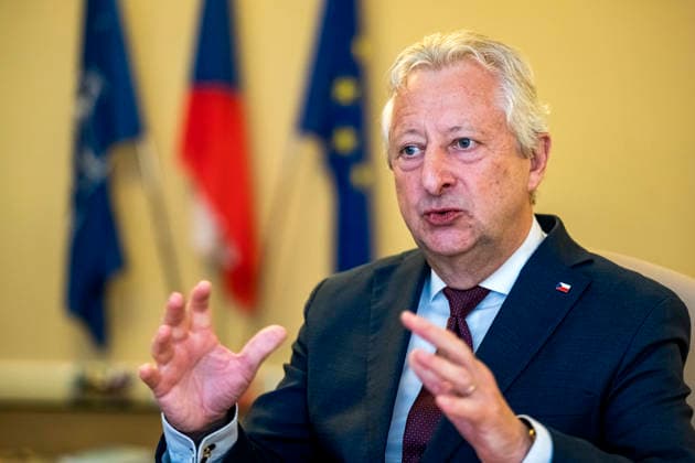 Czech Defence Minister Jaromir Zuna (for SPD) gives an interview to the Czech Press Agency (CTK),xinxPrague,xonxMayx13,x2026.x(CTKxPhoto VitxSimanek) CTKPhotoP2026051307324  CTKPhotoP2026051307324