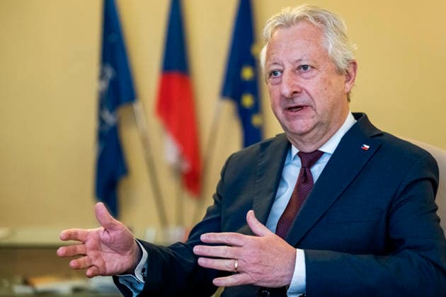 Czech Defence Minister Jaromir Zuna (for SPD) gives an interview to the Czech Press Agency (CTK),xinxPrague,xonxMayx13,x2026.x(CTKxPhoto VitxSimanek) CTKPhotoP2026051307465  CTKPhotoP2026051307465