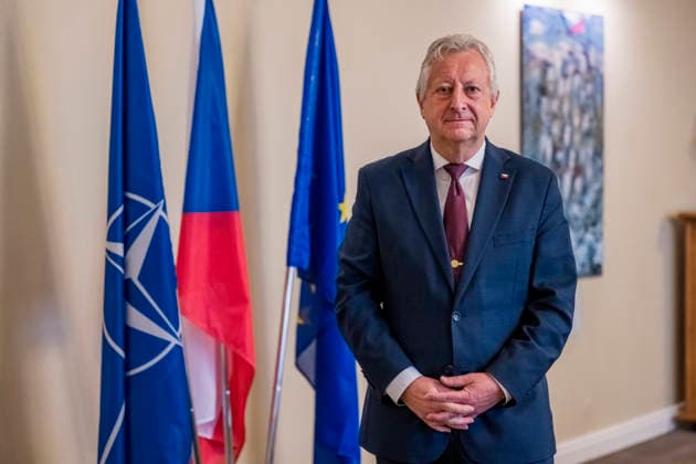 Czech Defence Minister Jaromir Zuna (for SPD) gives an interview to the Czech Press Agency (CTK),xinxPrague,xonxMayx13,x2026.x(CTKxPhoto VitxSimanek) CTKPhotoP2026051307506  CTKPhotoP2026051307506