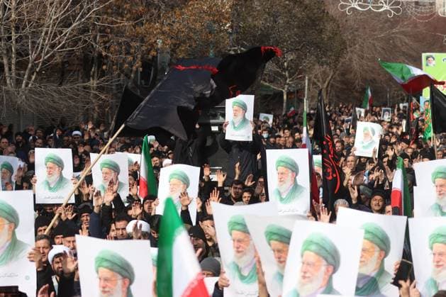 May 13, 2026, Iran, Iran: Protesters gather during a demonstration in support of the government and against U.S. and Israeli strikes after the killing of IranÃ¢â‚¬â ¢s Supreme Leader Ayatollah Ali Khamenei. The United States and Israel launched strikes against Iran on February 28, and Iran retaliated with barrages of missiles at Gulf states and Israel. Iran Iran - ZUMAi98_ 20260513_zih_i98_201 Copyright: xIranianxSupremexLeader SxOfficex