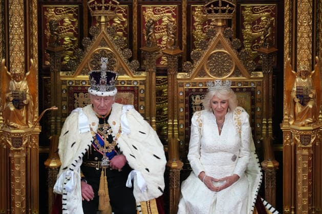 . 13 05 2026. London, United Kingdom. King Charles III and Queen Camilla at the State Opening of Parliament in London.  xPoolx xi-Imagesx IIM-26768-0050