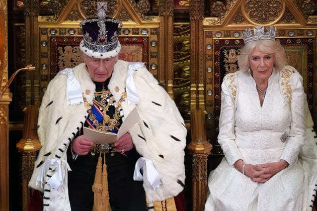 . 13 05 2026. London, United Kingdom. King Charles III and Queen Camilla at the State Opening of Parliament in London.  xPoolx xi-Imagesx IIM-26768-0051