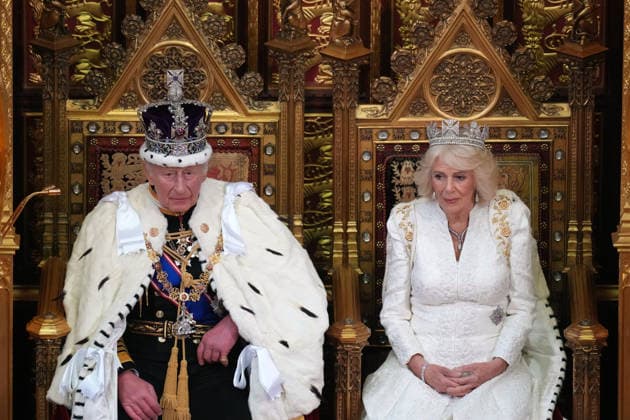 . 13 05 2026. London, United Kingdom. King Charles III and Queen Camilla at the State Opening of Parliament in London.  xPoolx xi-Imagesx IIM-26768-0052