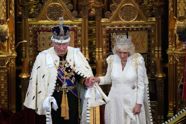 . 13 05 2026. London, United Kingdom. King Charles III and Queen Camilla at the State Opening of Parliament in London.  xPoolx xi-Imagesx IIM-26768-0053