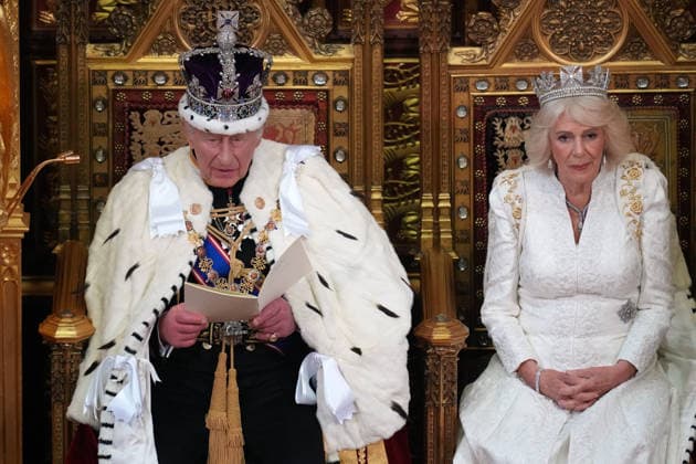 . 13 05 2026. London, United Kingdom. King Charles III and Queen Camilla at the State Opening of Parliament in London.  xPoolx xi-Imagesx IIM-26768-0055