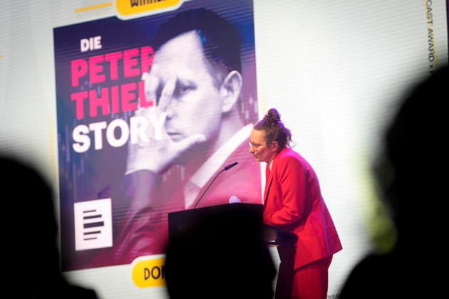 Presentation of the German Podcast Award 2026 Podcast ™The Peter Thiel Story™ Berlin, 13 05 2026 Berlin Germany Copyright: xDominikxButzmannx