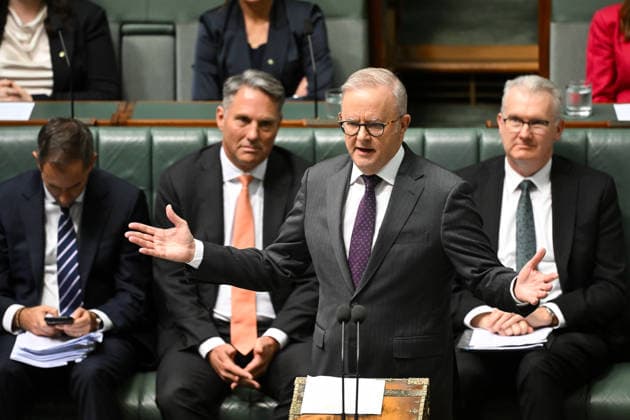 QUESTION TIME, Australian Prime Minister Anthony Albanese speaks during Question Time in the House of Representatives at Parliament House in Canberra, Thursday, May 14, 2026. ( NO ARCHIVING CANBERRA AUSTRALIAN CAPITAL TERRITORY AUSTRALIA  Copyright: xLUKASxCOCHx 20260514110167810773