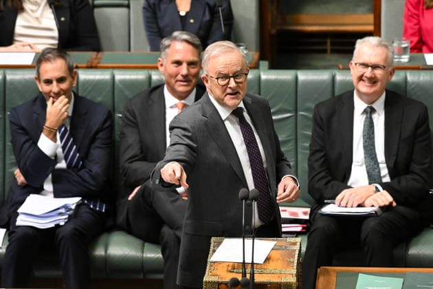 QUESTION TIME, Australian Prime Minister Anthony Albanese speaks during Question Time in the House of Representatives at Parliament House in Canberra, Thursday, May 14, 2026. ( NO ARCHIVING CANBERRA AUSTRALIAN CAPITAL TERRITORY AUSTRALIA  Copyright: xLUKASxCOCHx 20260514114263667976
