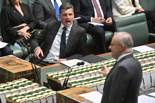 QUESTION TIME, Leader of the Opposition Angus Taylor and Prime Minister Anthony Albanese during Question Time in the House of Representatives at Parliament House in Canberra, Thursday, May 14, 2026. ( NO ARCHIVING CANBERRA AUSTRALIAN CAPITAL TERRITORY AUSTRALIA  Copyright: xMICKxTSIKASx 20260514127476583048
