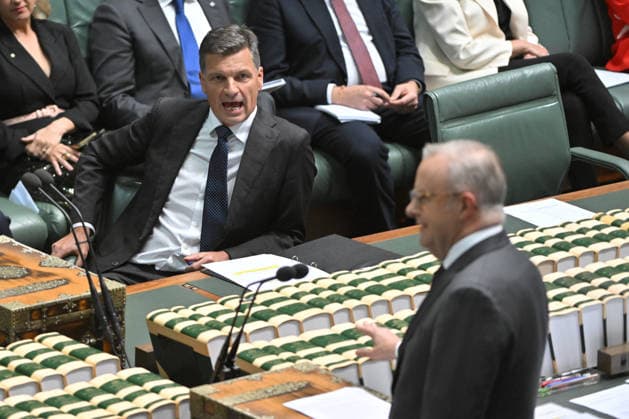 QUESTION TIME, Leader of the Opposition Angus Taylor and Prime Minister Anthony Albanese during Question Time in the House of Representatives at Parliament House in Canberra, Thursday, May 14, 2026. ( NO ARCHIVING CANBERRA AUSTRALIAN CAPITAL TERRITORY AUSTRALIA  Copyright: xMICKxTSIKASx 20260514149945993202