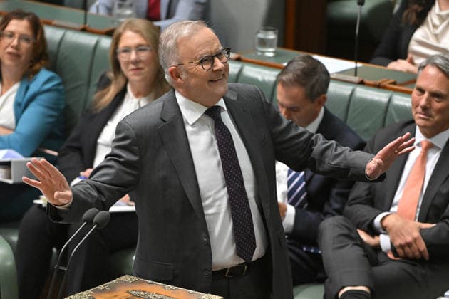 QUESTION TIME, Prime Minister Anthony Albanese during Question Time in the House of Representatives at Parliament House in Canberra, Thursday, May 14, 2026. ( NO ARCHIVING CANBERRA AUSTRALIAN CAPITAL TERRITORY AUSTRALIA  Copyright: xMICKxTSIKASx 20260514124044756045