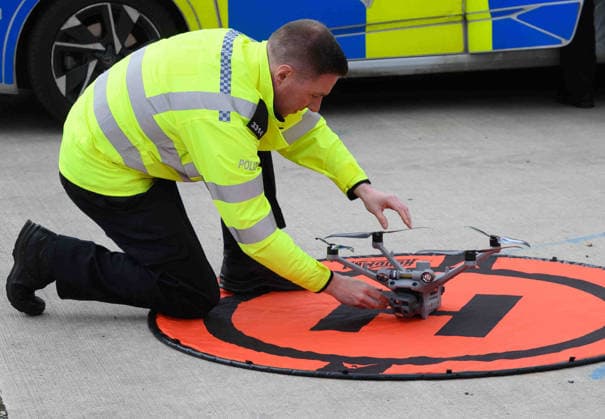 British Transport Police Drones 13.05.2026. British Transport Police drones. British Transport Police launched their new drone tech at Cadder Junction near Bishopbriggs, Scotland.  Copyright: xAlanxMacGregorxEwingx NINTCHDBPICT001080331795