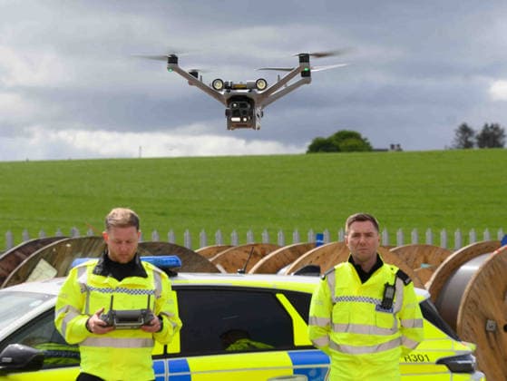 British Transport Police Drones 13.05.2026. British Transport Police drones. British Transport Police launched their new drone tech at Cadder Junction near Bishopbriggs, Scotland.  Copyright: xAlanxMacGregorxEwingx NINTCHDBPICT001080332329