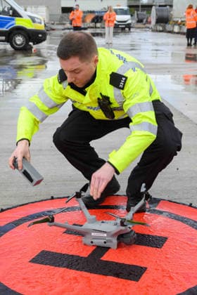 British Transport Police Drones 13.05.2026. British Transport Police drones. British Transport Police launched their new drone tech at Cadder Junction near Bishopbriggs, Scotland.  Copyright: xAlanxMacGregorxEwingx NINTCHDBPICT001080332379