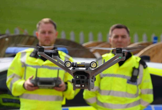 British Transport Police Drones 13.05.2026. British Transport Police drones. British Transport Police launched their new drone tech at Cadder Junction near Bishopbriggs, Scotland.  Copyright: xAlanxMacGregorxEwingx NINTCHDBPICT001080332163