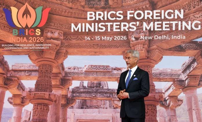 External Affairs Minister S. Jaishankar during the BRICS Foreign Ministers™ Meeting New Delhi, May 14 (ANI): External Affairs Minister S. Jaishankar during the BRICS Foreign Ministers™ Meeting, at Bharat Mandapam, in New Delhi on Thursday. New Delhi Delhi India Copyright: xANIx ANI_20260514049