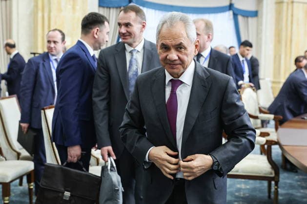 KYRGYZSTAN, BISHKEK - MAY 14, 2026: Russian Security Council Secretary Sergei Shoigu is seen after the 21st Meeting of the Security Council Secretaries of the Shanghai Cooperation Organization (SCO) member states at the Ala-Archa state residence Bishkek Kyrgyzstan  - ZUMAt113 20260514_zaa_t113_097 Copyright: xAlexanderxRyuminx