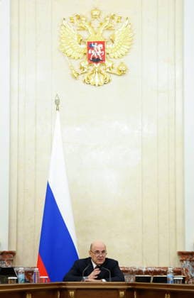RUSSIA, MOSCOW - MAY 14, 2026: Russia s Prime Minister Mikhail Mishustin holds a meeting of the Russian Government at the House of the Russian Government. Dmitry Astakhov POOL TASS  92454333