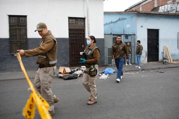 Santiago, May 14, 2026 One dead and one wounded was the result of a shooting in Regifo street in the commune of Recoleta, crime that would be related in the same sector Os9 of Carabineros works in the place Diego Martin Aton Chile, Aton 1155389 jpeg  Copyright: DIEGOxMARTIN ATONxCHILE