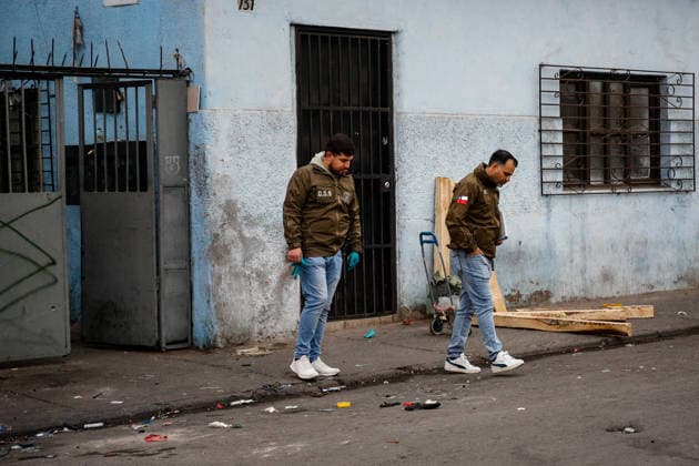 Santiago, May 14, 2026 One dead and one wounded was the result of a shooting in Regifo street in the commune of Recoleta, crime that would be related in the same sector Os9 of Carabineros works in the place Diego Martin Aton Chile, Aton 1155390 jpeg  Copyright: DIEGOxMARTIN ATONxCHILE