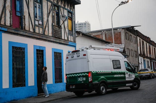 Santiago, May 14, 2026 One dead and one wounded was the result of a shooting in Regifo street in the commune of Recoleta, crime that would be related in the same sector Os9 of Carabineros works in the place Diego Martin Aton Chile, Aton 1155393 jpeg  Copyright: DIEGOxMARTIN ATONxCHILE