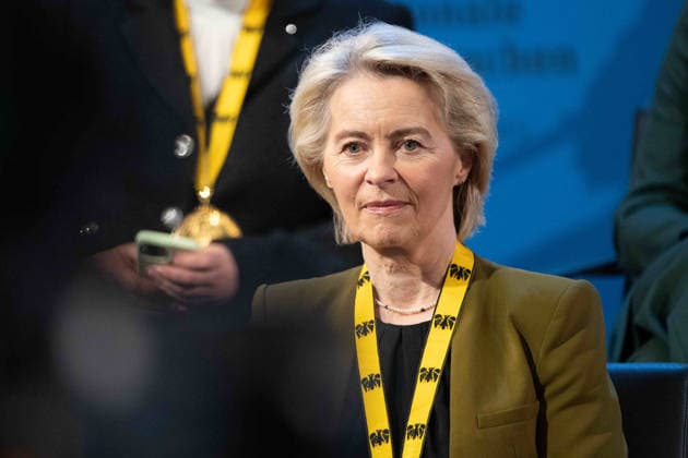 Ursula von der LEYEN, President of the EU Commission, International Charlemagne Prize of the City of Aachen, Awarded to Prof Dr Mario Draghi, former Italian Prime Minister and former Director of the ECB, Award ceremony in the City Hall of Aachen on 14 05 2026