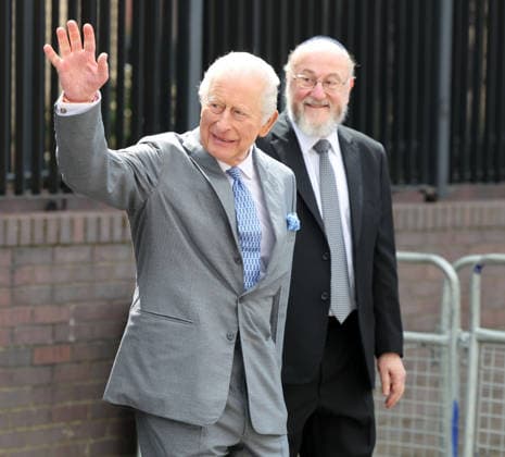 . 14 05 2026. London, United Kingdom. King Charles III during a visit to Golders Green in North London , following the attack on Jewish residents.  xPoolx xi-Imagesx IIM-26773-0014