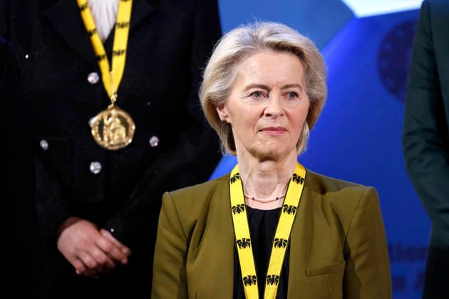 Politician Ursula von der Leyen CDU , President of the EU Commission, at the award ceremony for the International Charlemagne Prize of Aachen 2026 Aachen, 14 05 2026 NRW Germany Copyright: xChristophxHardtx
