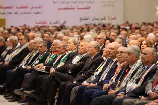 8th Ordinary Congress of the Palestinian National Liberation Movement (Fatah) in Ramallah RAMALLAH, WEST BANK, PALESTINE - MAY 14: (----EDITORIAL USE ONLY - MANDATORY CREDIT - PALESTINE PRESIDENCY HANDOUT - NO MARKETING NO ADVERTISING CAMPAIGNS - DISTRIBUTED AS A SERVICE TO CLIENTS----) 8th Ordinary Congress of the Palestinian National Liberation Movement (Fatah) is held in Ramallah, West Bank, Palestine on May 14, 2026. Presidency of Palestine Anadolu Ramallah West Bank. Editorial use only. Please get in touch for any other usage.  Copyright: x2026xAnadoluxPresidencyxofxPalestinex