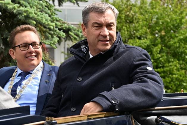 14 05 2026, 650th anniversary of the town of Grafenau, Lower Bavaria, Bavaria, Germany, visit by Bavarian Prime Minister Dr. Markus Söder,