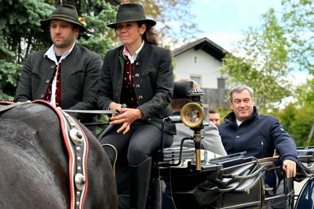 14 05 2026, 650th anniversary of the town of Grafenau, Lower Bavaria, Bavaria, Germany, visit by Bavarian Prime Minister Dr. Markus Söder,