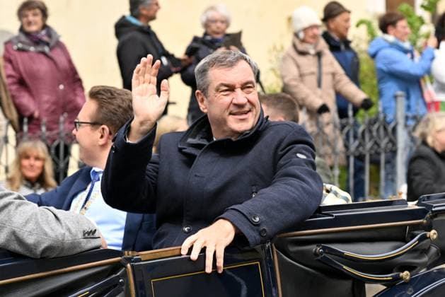 14 05 2026, 650th anniversary of the town of Grafenau, Lower Bavaria, Bavaria, Germany, visit by Bavarian Prime Minister Dr. Markus Söder,