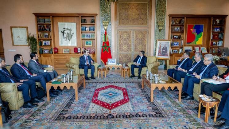 Syrian Foreign Minister Asaad Hassan al-Shaibani in Rabat RABAT, MOROCCO - MAY 14: (----EDITORIAL USE ONLY - MANDATORY CREDIT - SYRIAN FOREIGN MINISTRY HANDOUT - NO MARKETING NO ADVERTISING CAMPAIGNS - DISTRIBUTED AS A SERVICE TO CLIENTS----) Syrian Foreign Minister Asaad Hassan al-Shaibani meets with Moroccan Foreign Minister Nasser Bourita in Rabat, Morocco on May 14, 2026. Syrian Foreign Ministry Handout Anadolu Rabat Morocco. Editorial use only. Please get in touch for any other usage.  Copyright: x2026xAnadoluxSyrianxForeignxMinistryx xHandoutx