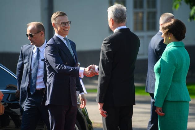 President of Finland visits Vilnius, Lithuania - 14 May 2026 Lithuanian President Gitanas Nauseda and First Lady Diana Nausediene welcome President of Finland Alexander Stubb at the Presidential Palace in Vilnius. President of Finland arrived in Lithuania on May 14 for a two-day state visit. In Vilnius, he met with Lithuanian President Gitanas Nauseda, after which the two leaders addressed the media at a press conference. Vilnius Lithuania Copyright: xYauhenxYerchakx xSOPAxImagesx stubb_vilnius_yerchak__1758